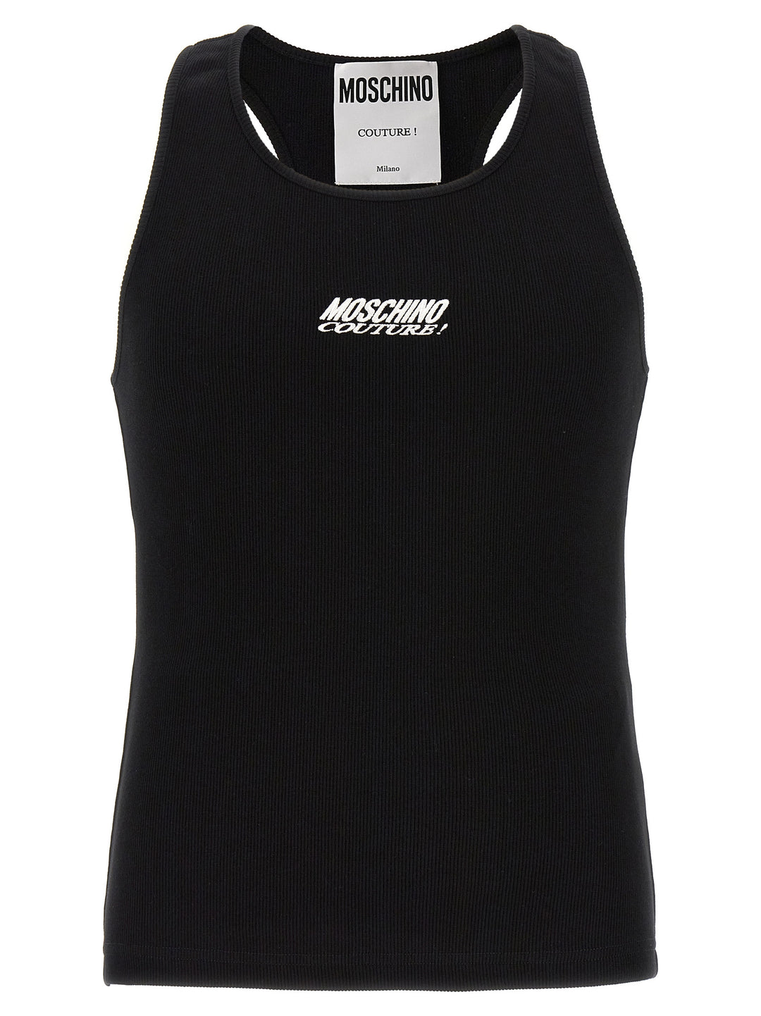 Logo Embroidery Tank Top Tops Black