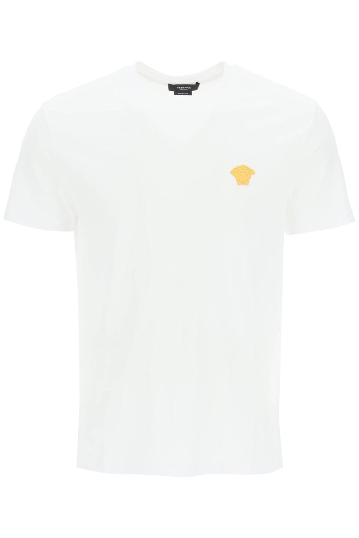 Medusa Embroidered T Shirt - Versace - Men