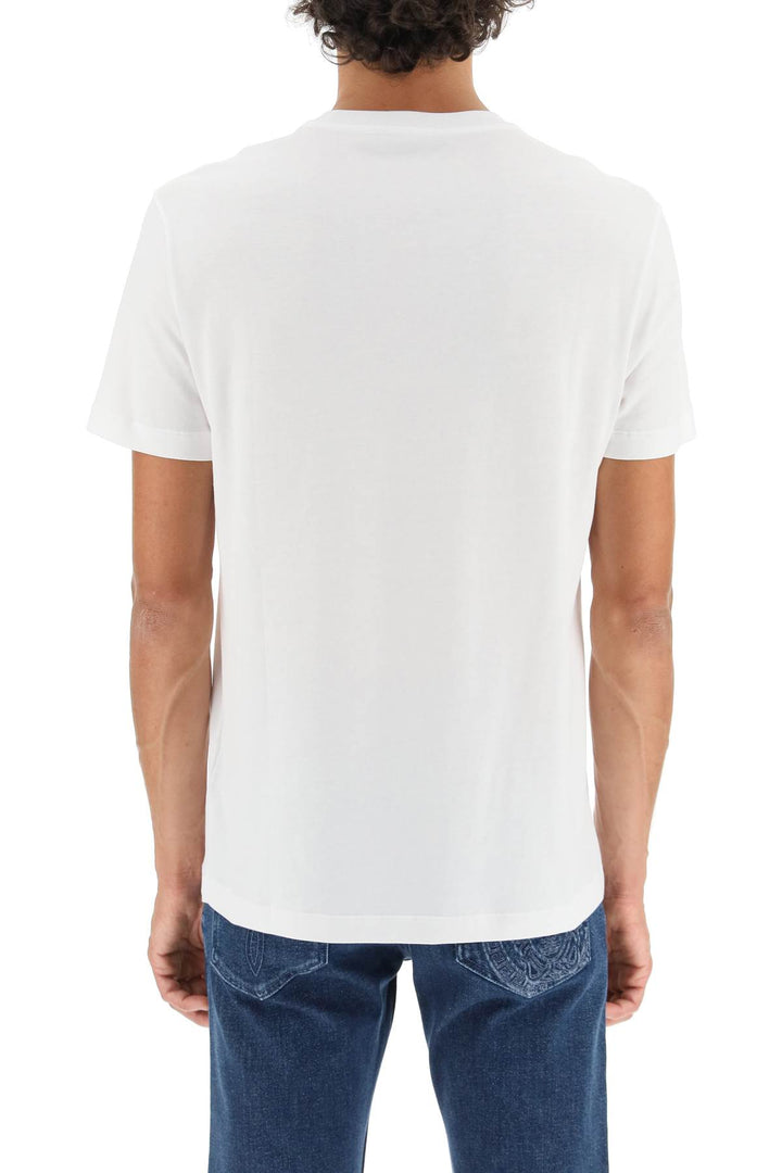 Medusa Embroidered T Shirt - Versace - Men