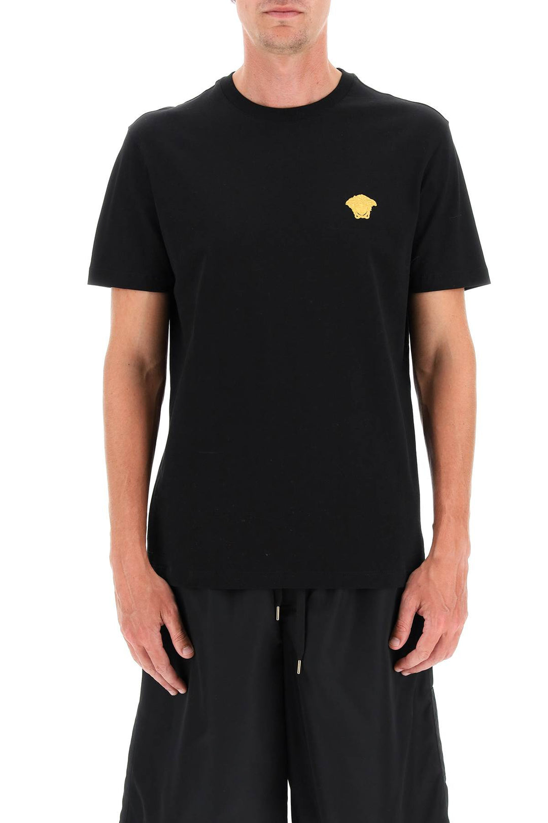 Medusa Embroidered T Shirt - Versace - Men