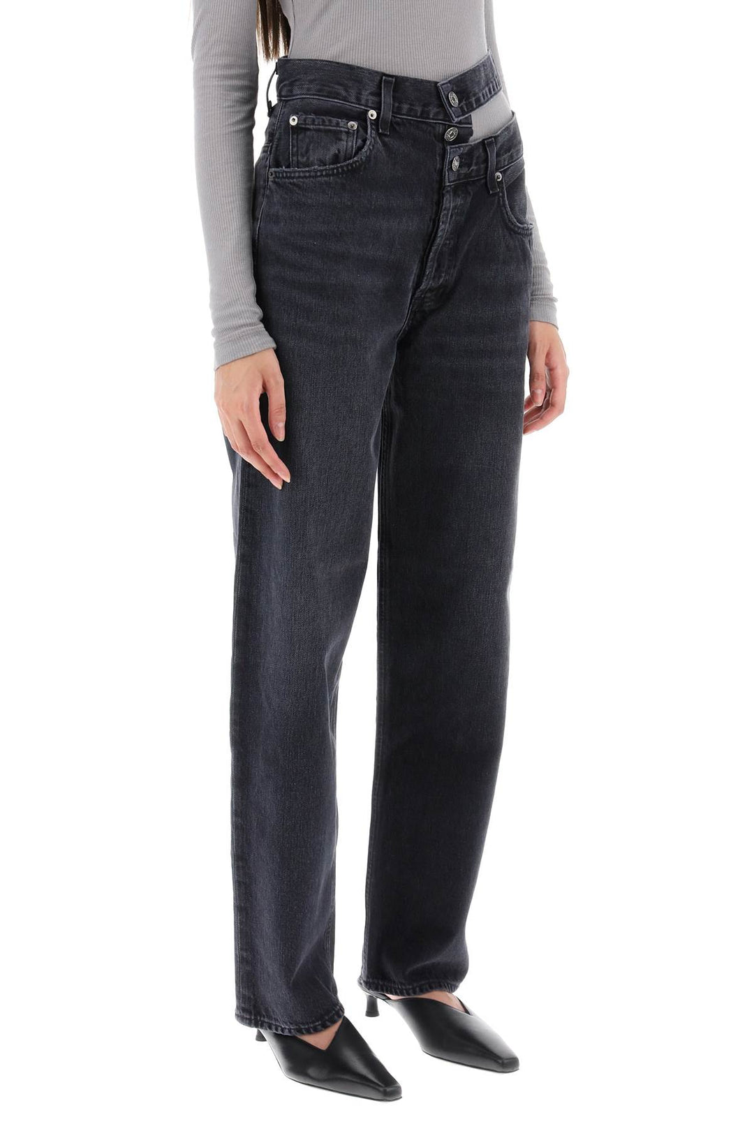 Broken Waistband  Straight Jeans - Agolde - Women