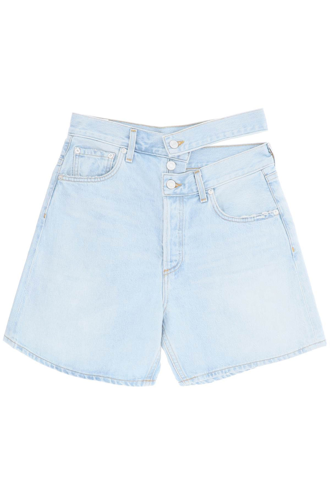 Cut Out Waistband Denim Shorts - Agolde - Women