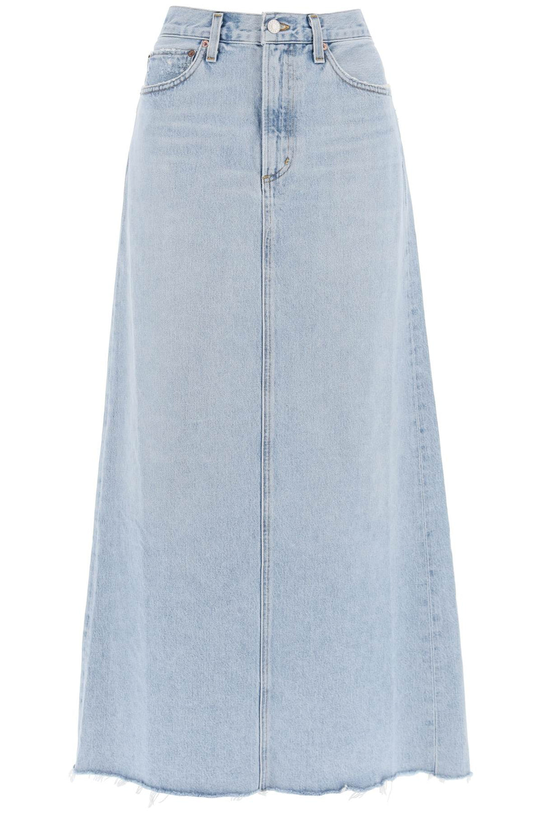 Hilla Maxi Skirt In Denim - Agolde - Women