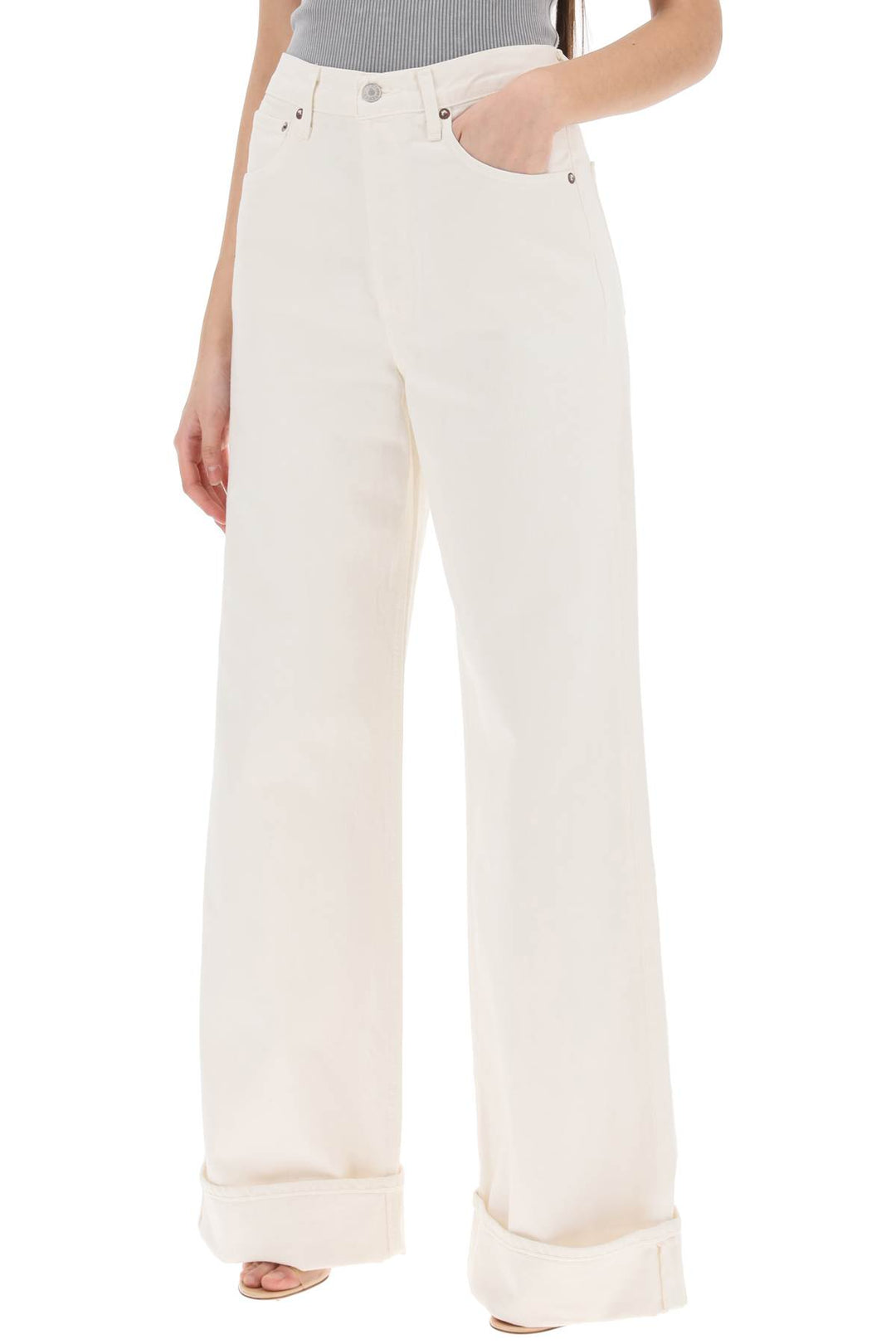 Dame Wide Leg Jeans - Agolde - Women