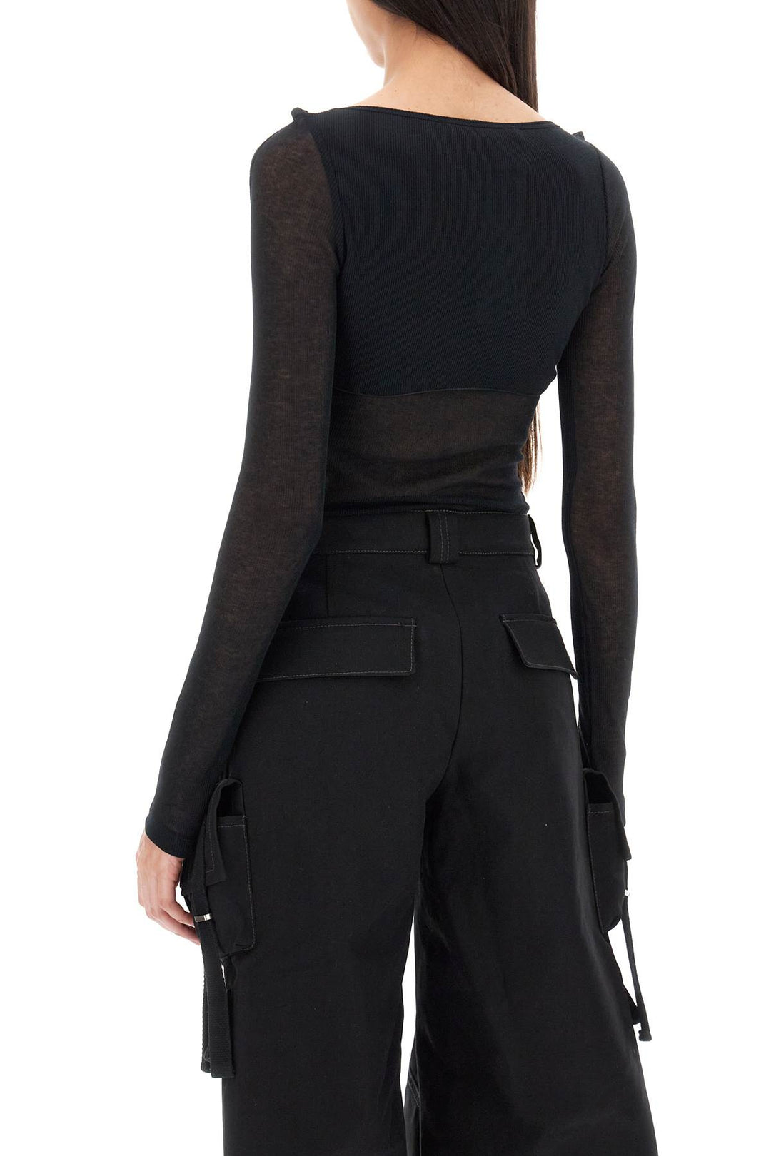 Long Sleeved Bodysuit With Cut Outs - Dion Lee - Women