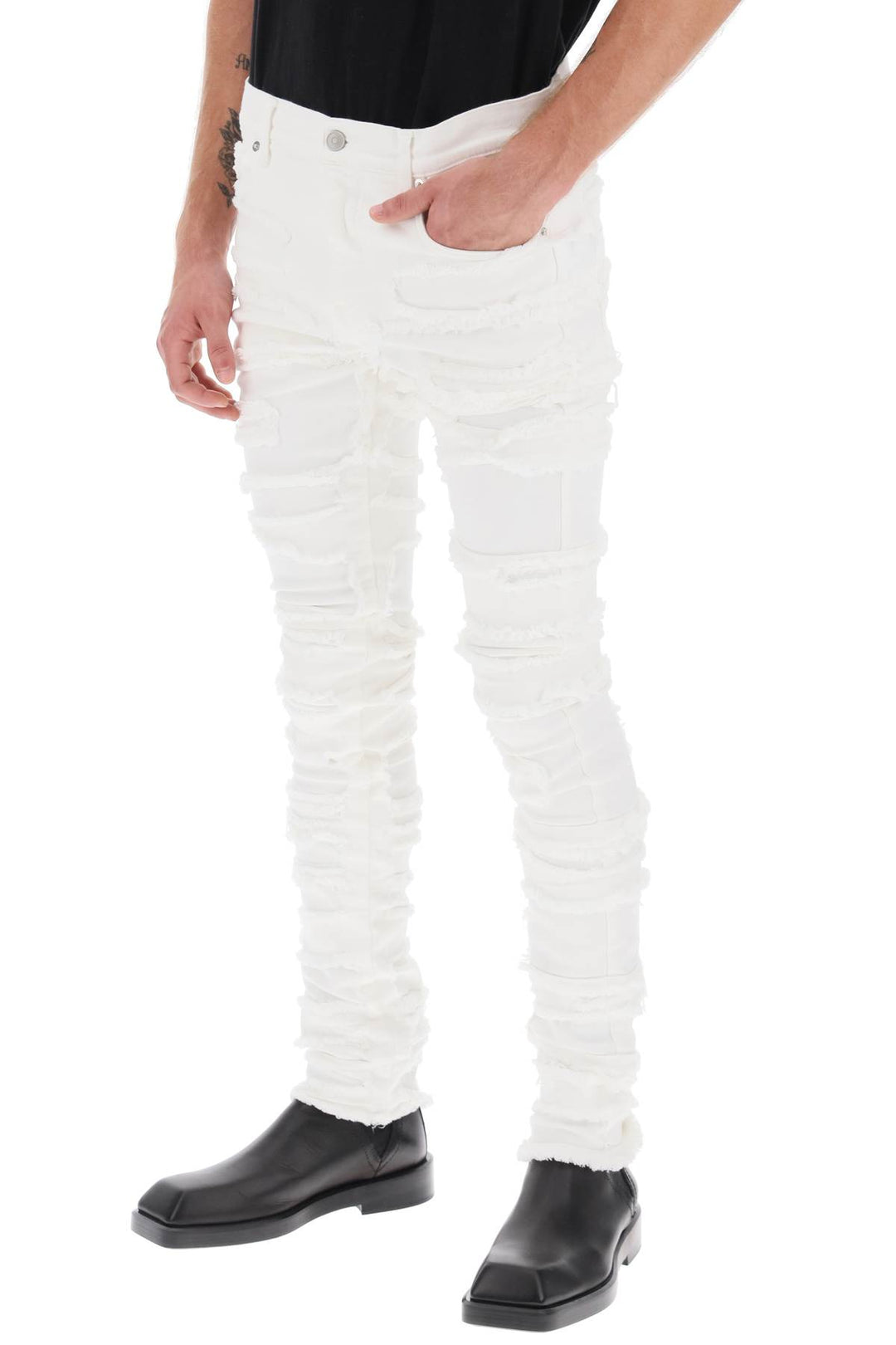 Ripped Effect Skinny Jeans - 1017 Alyx 9 Sm - Men