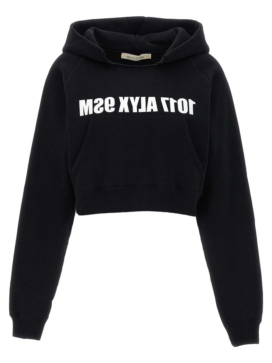 Logo Print Hoodie Sweatshirt White/Black