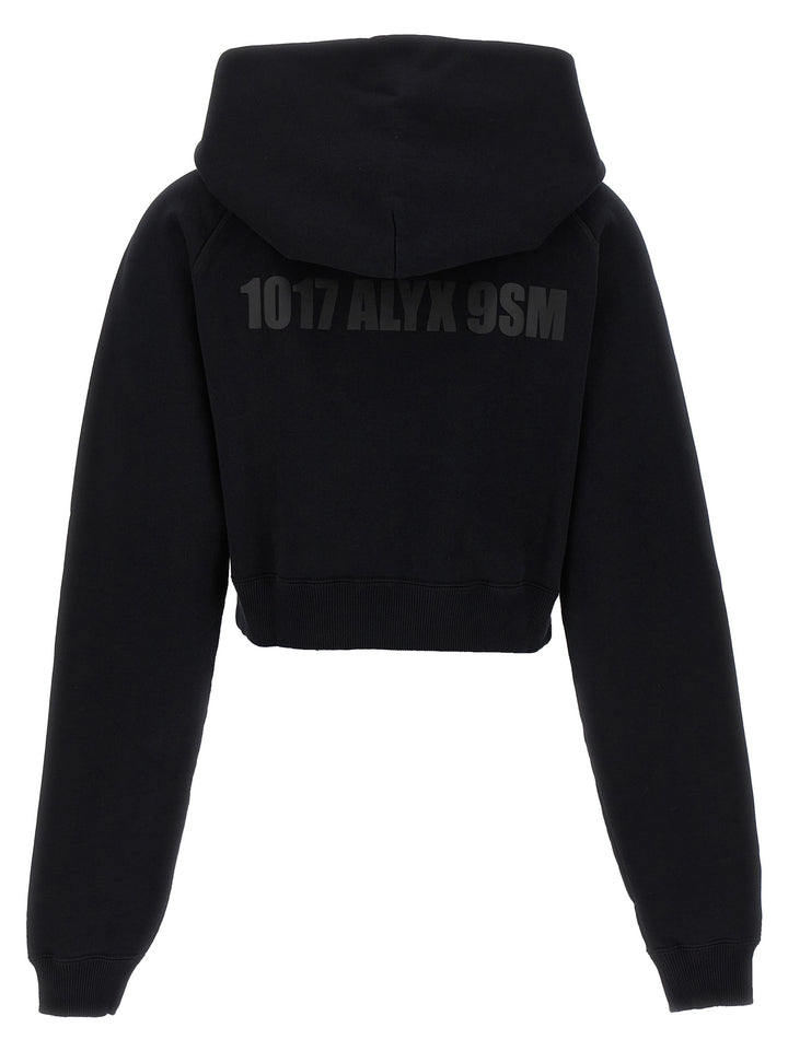 Logo Print Hoodie Sweatshirt White/Black