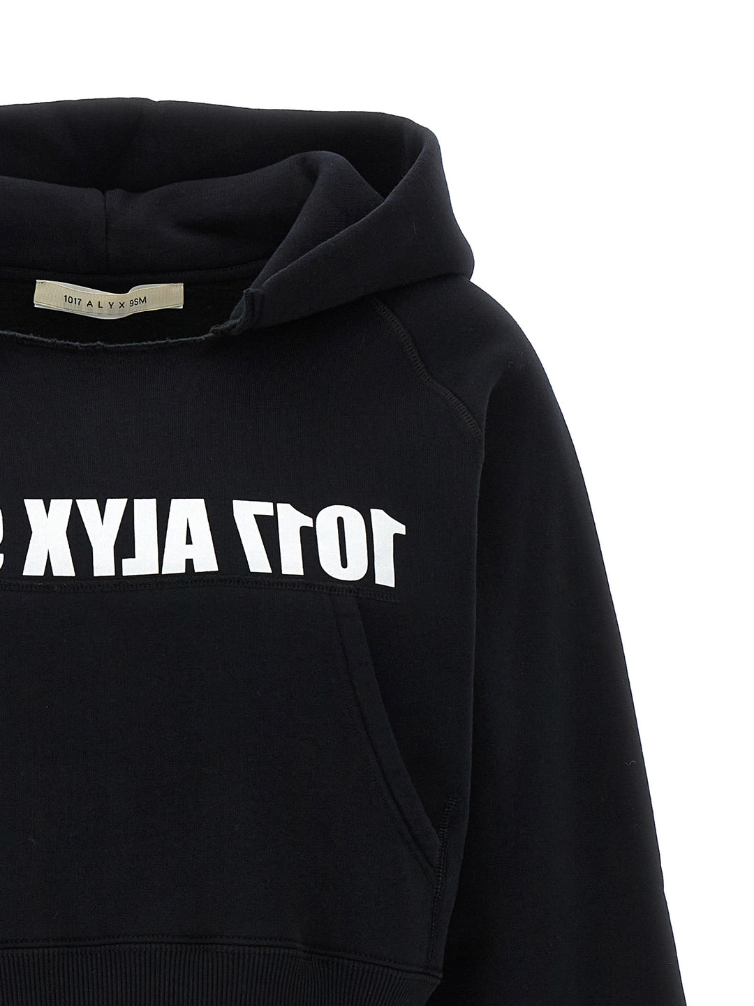 Logo Print Hoodie Sweatshirt White/Black