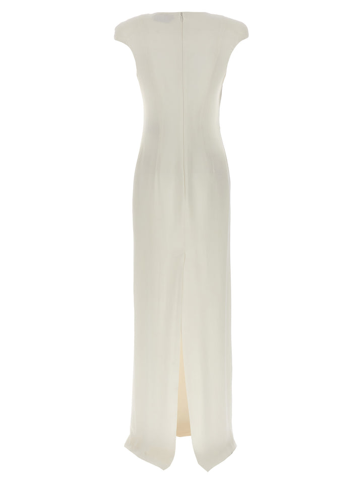 Long Silk Dress Dresses White