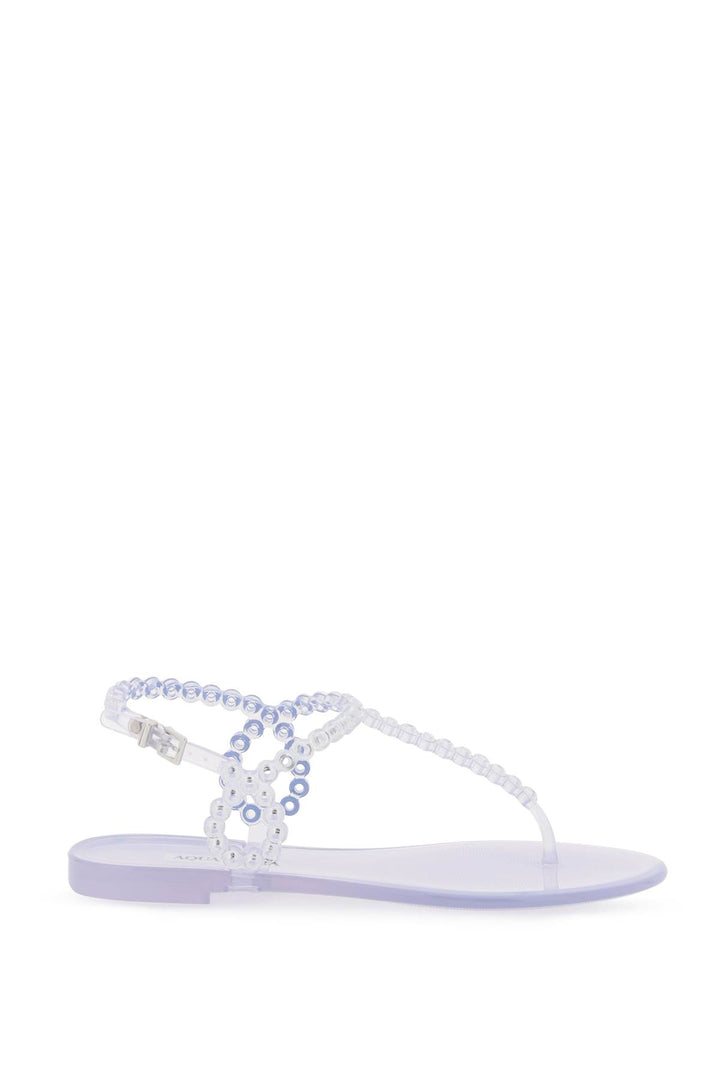 Sandali Infradito Almost Bare Crystal Jelly - Aquazzura - Women