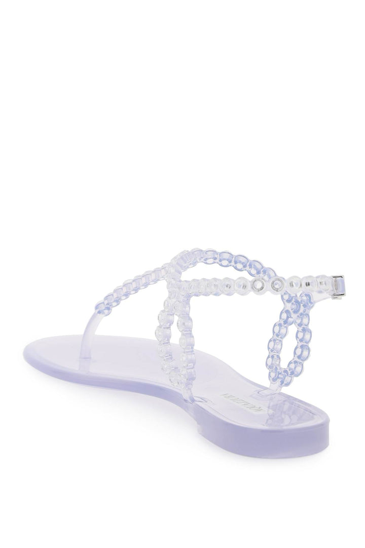 Sandali Infradito Almost Bare Crystal Jelly - Aquazzura - Women