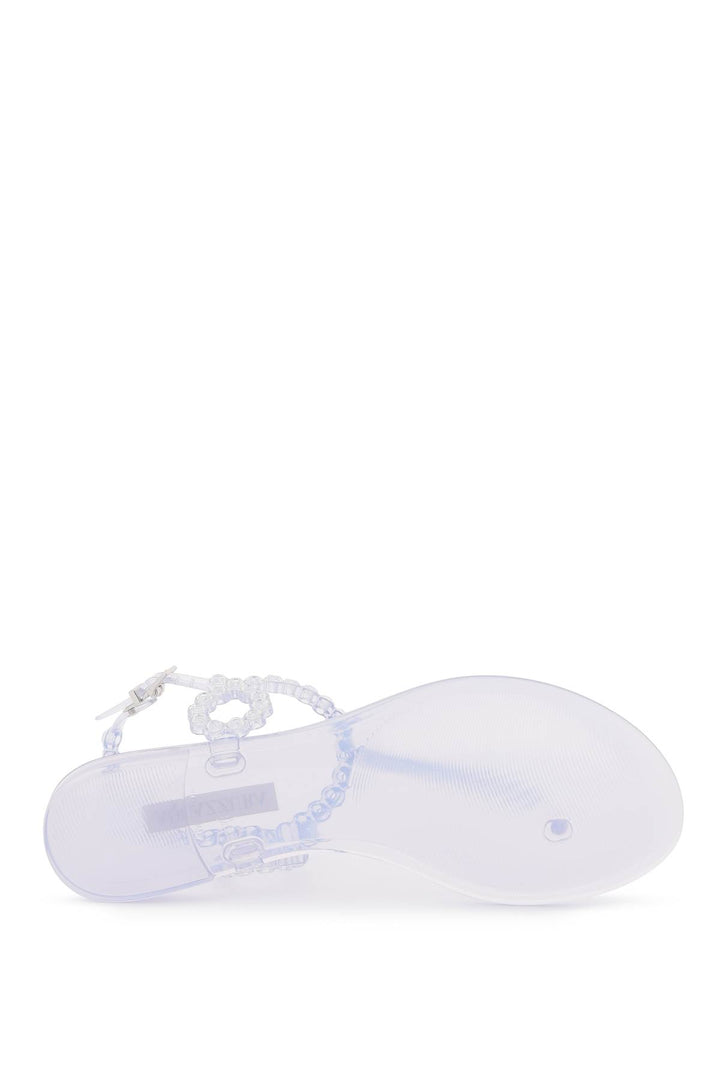 Sandali Infradito Almost Bare Crystal Jelly - Aquazzura - Women