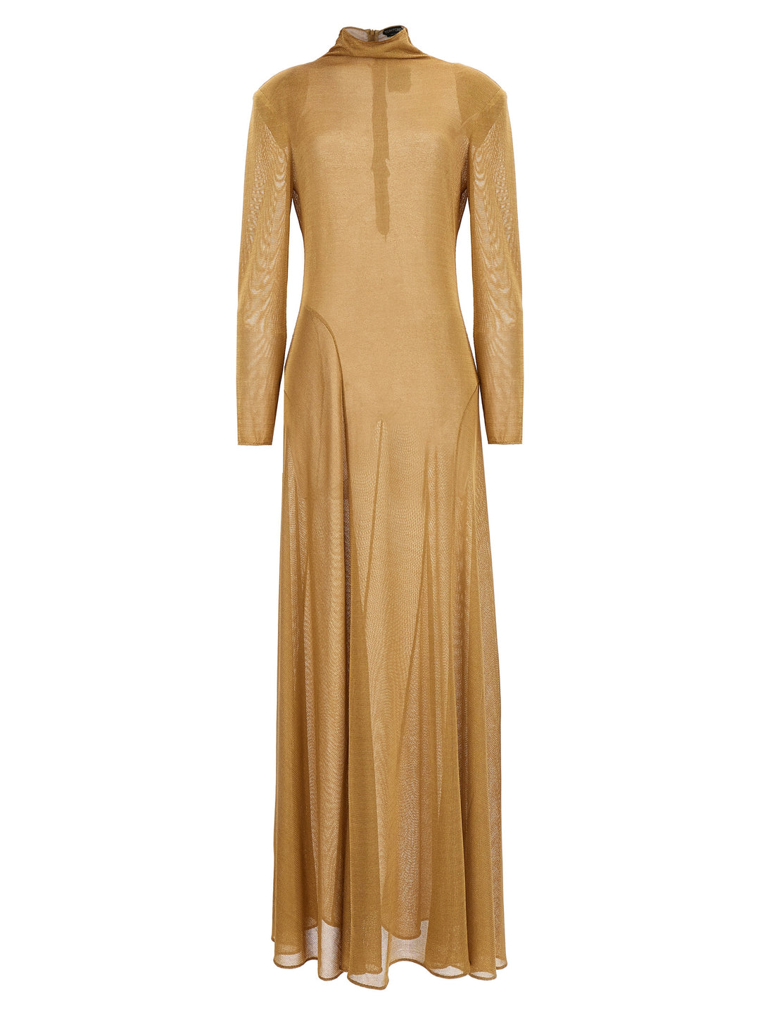 Lurex Knit Long Dress Dresses Gold