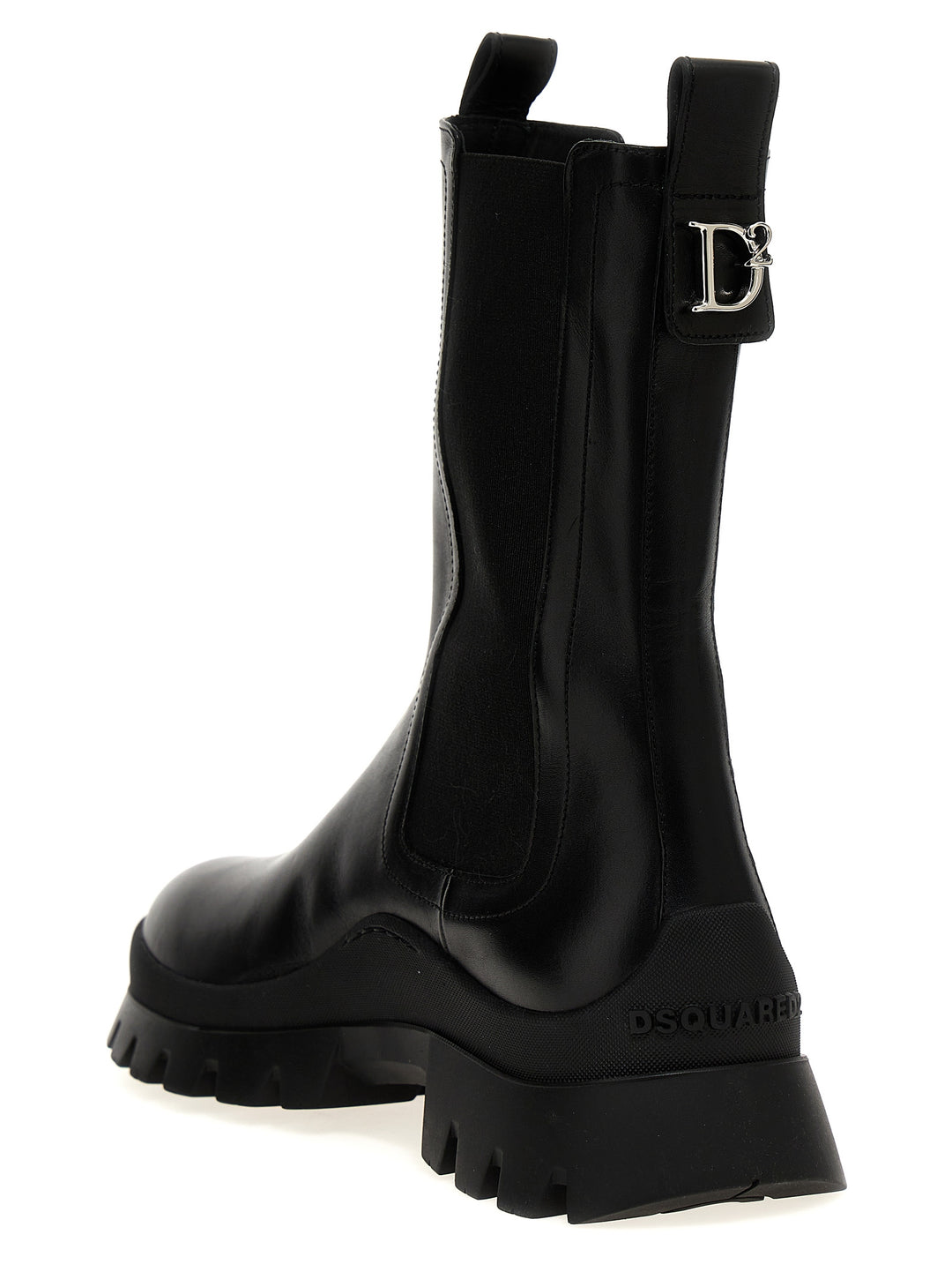 D2 Statement Boots, Ankle Boots Black