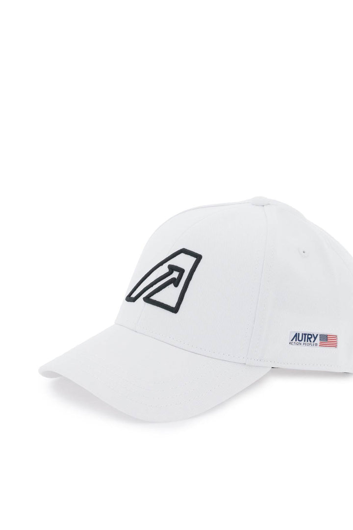 Baseball Cap With Embroidered Logo - Autry - Men