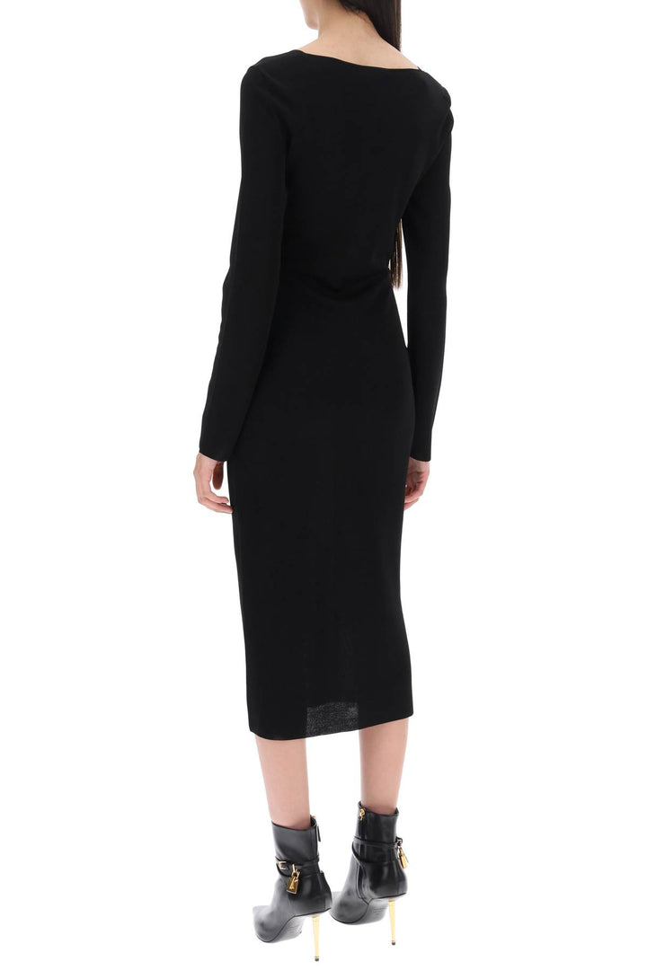 Knitted Midi Dress With Cut Outs - Tom Ford - Women