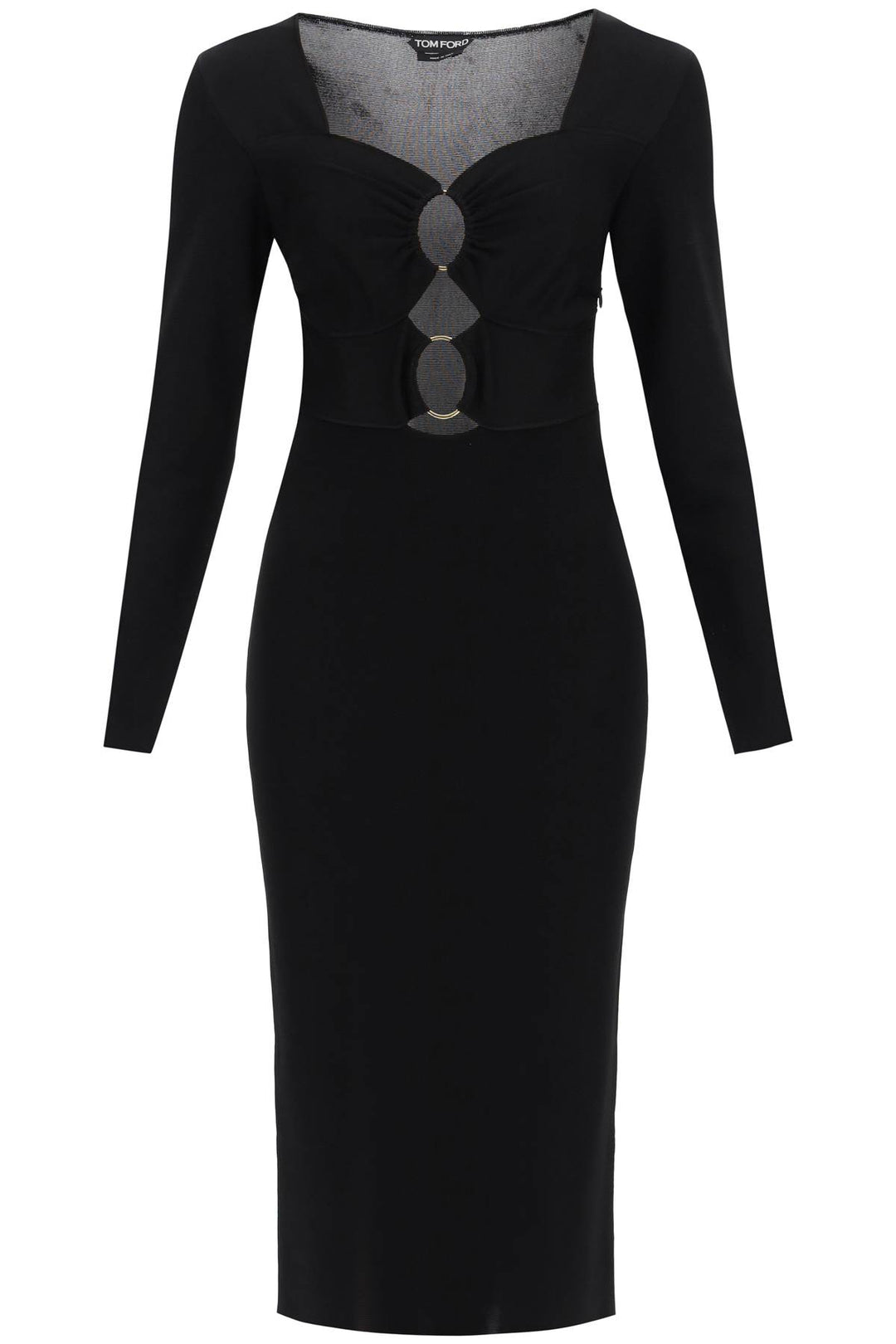 Knitted Midi Dress With Cut Outs - Tom Ford - Women