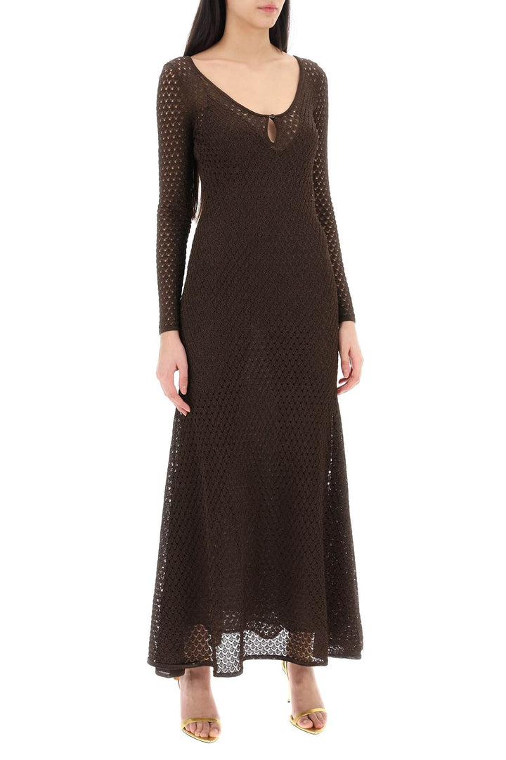 Maxi Abito In Maglia Lurex Traforata - Tom Ford - Women