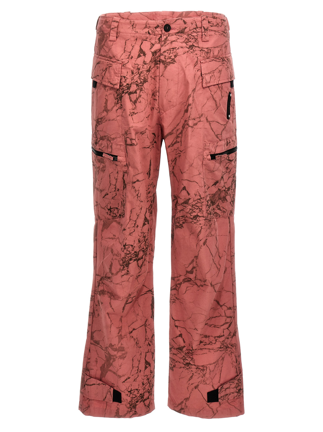 Crimson Overdye Static Zip Pants Pink