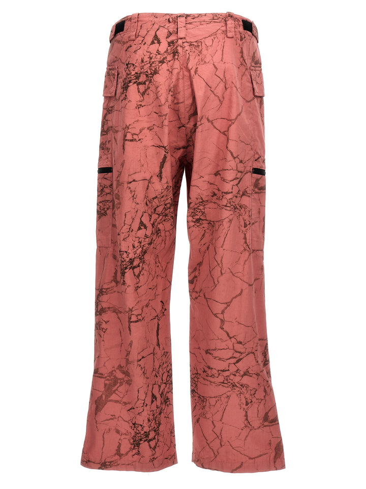 Crimson Overdye Static Zip Pants Pink