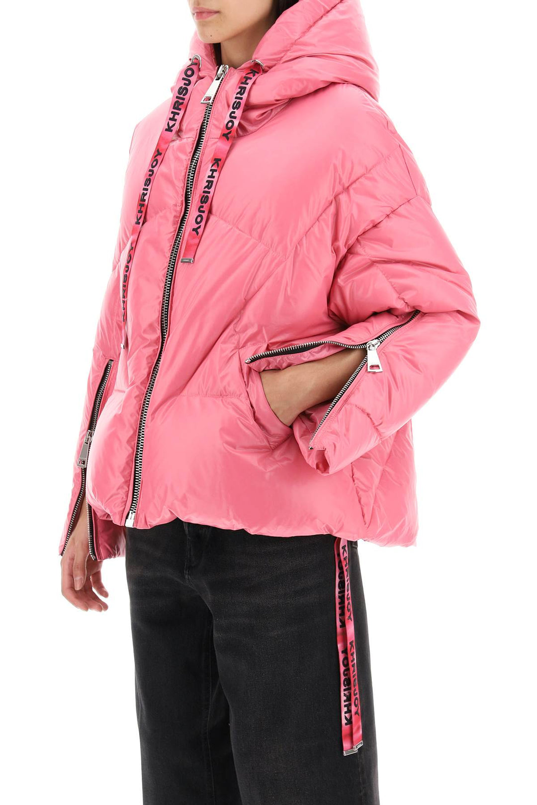 Khris Iconic Shiny Puffer Jacket - Khrisjoy - Women