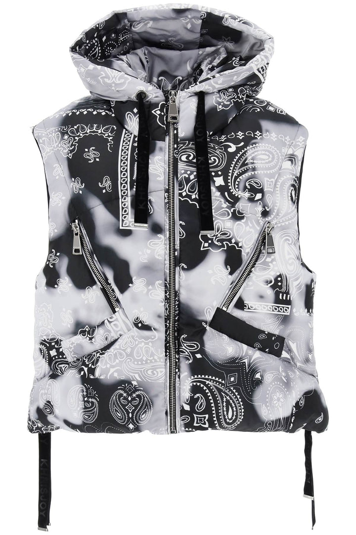 Bandana Print Iconic Down Vest - Khrisjoy - Women