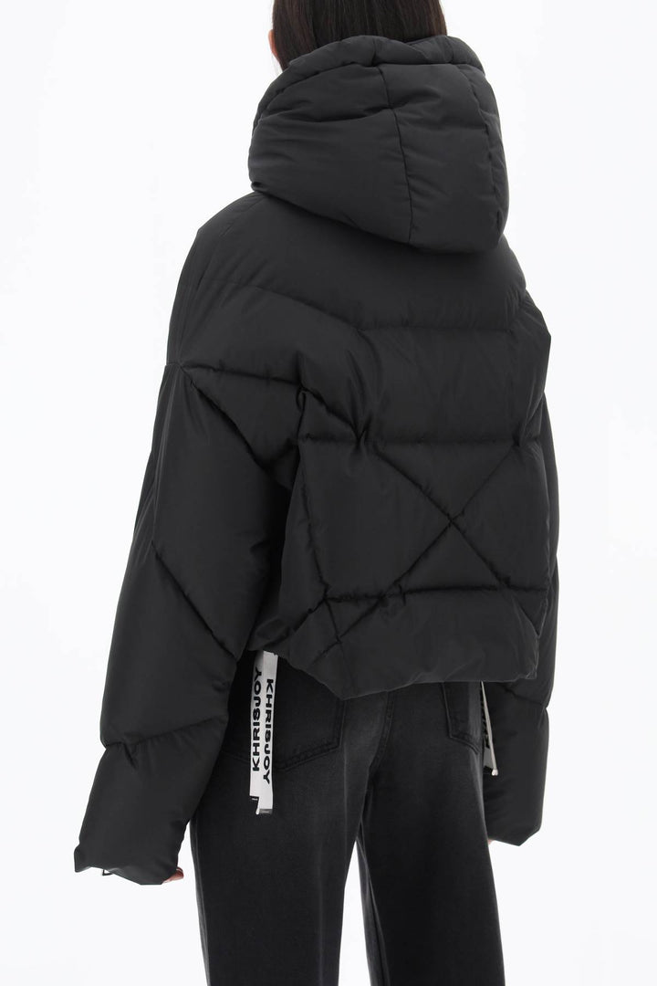 'Khris' Cropped Matte Finish Puffer Jacket - Khrisjoy - Women