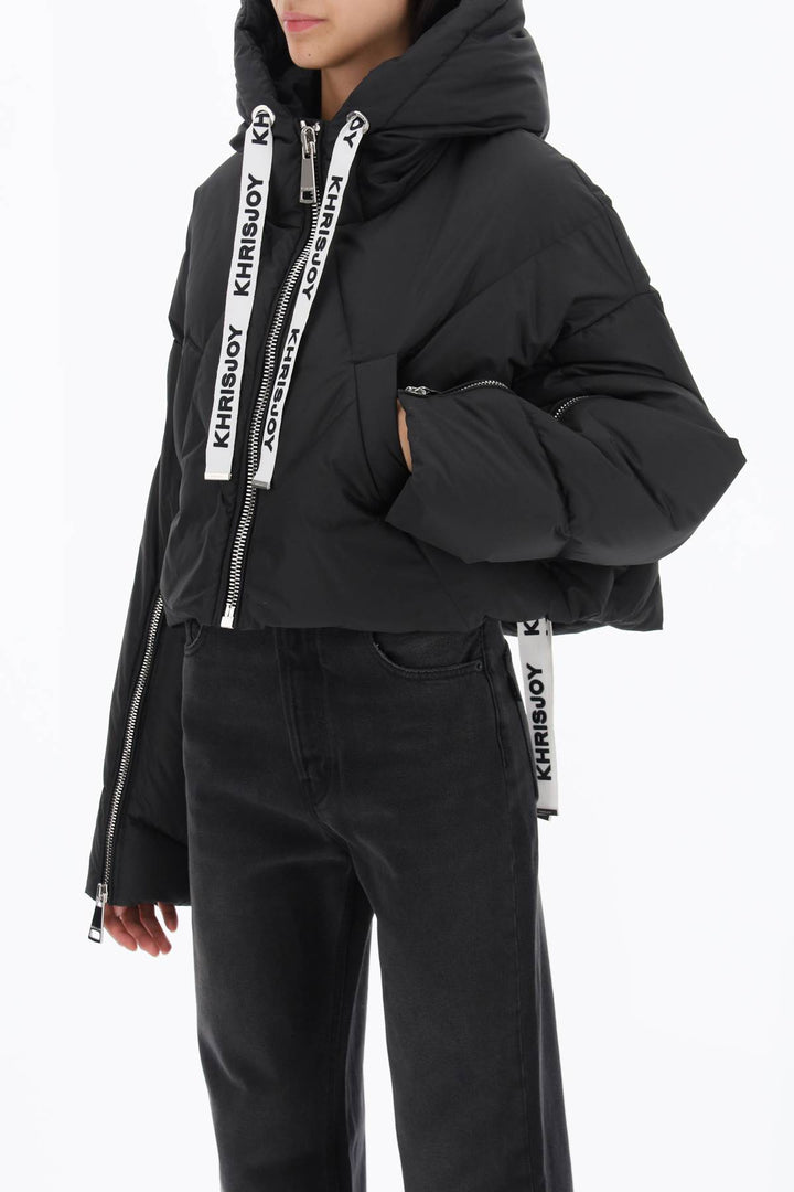 'Khris' Cropped Matte Finish Puffer Jacket - Khrisjoy - Women