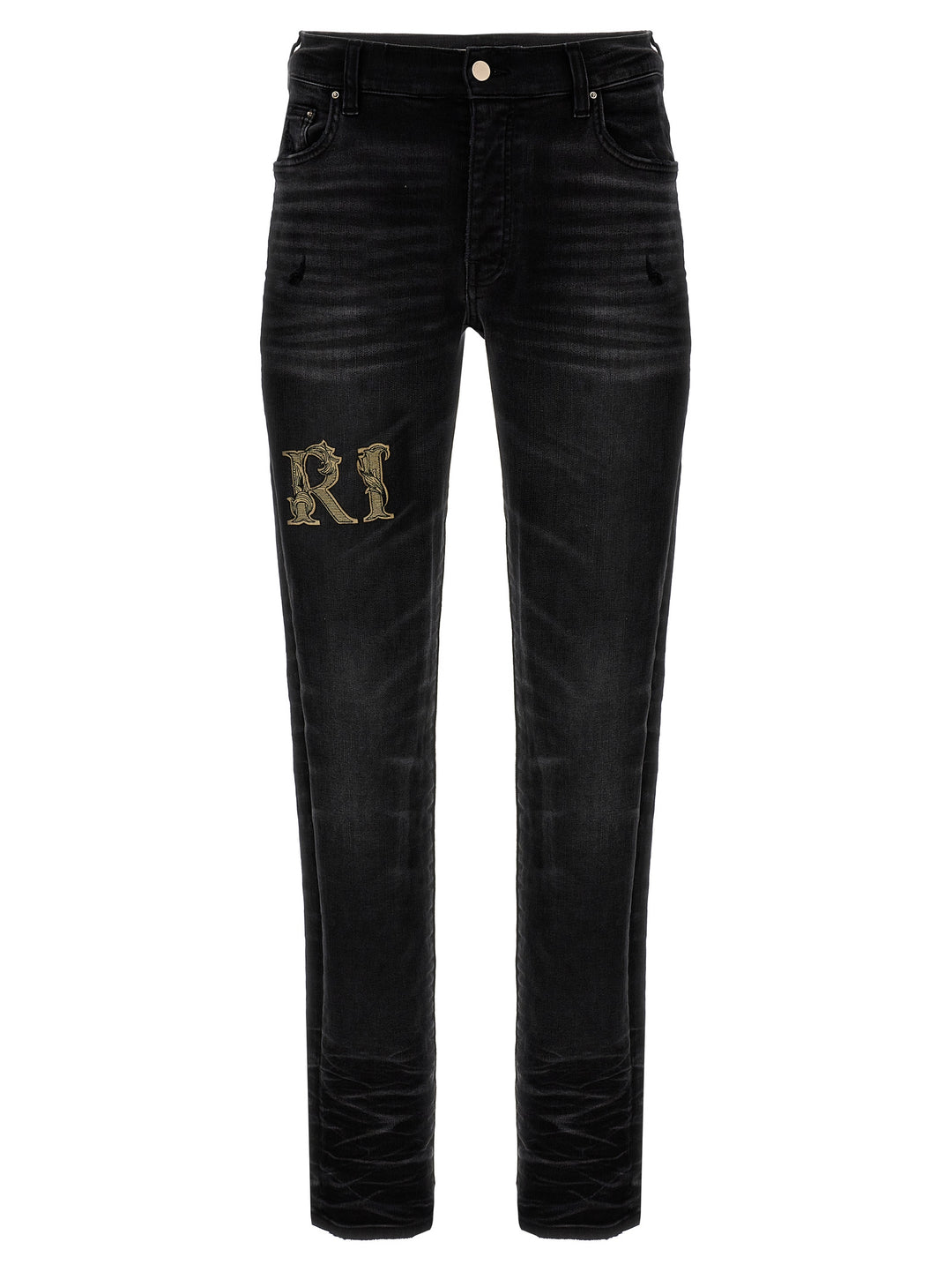 Baroque Logo Jeans Black