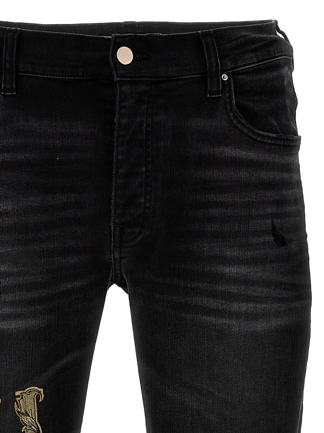 Baroque Logo Jeans Black