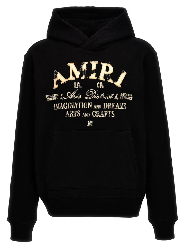 Distressed Arts District Sweatshirt Black