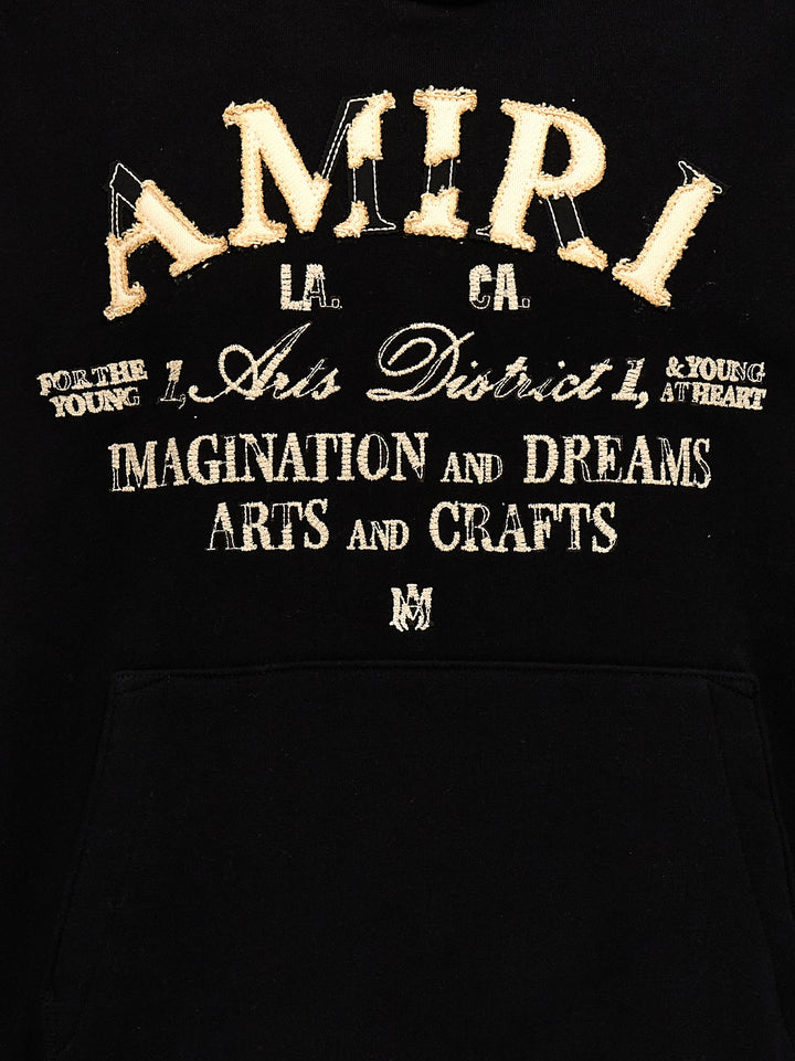 Distressed Arts District Sweatshirt Black