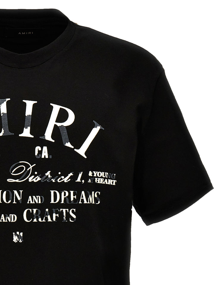 Distressed Amiri Arts District T-Shirt Black