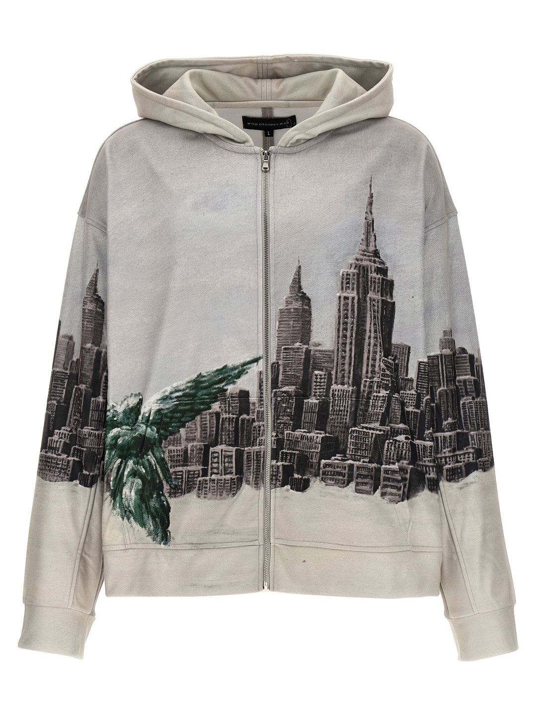 Angel Over The City Sweatshirt Gray