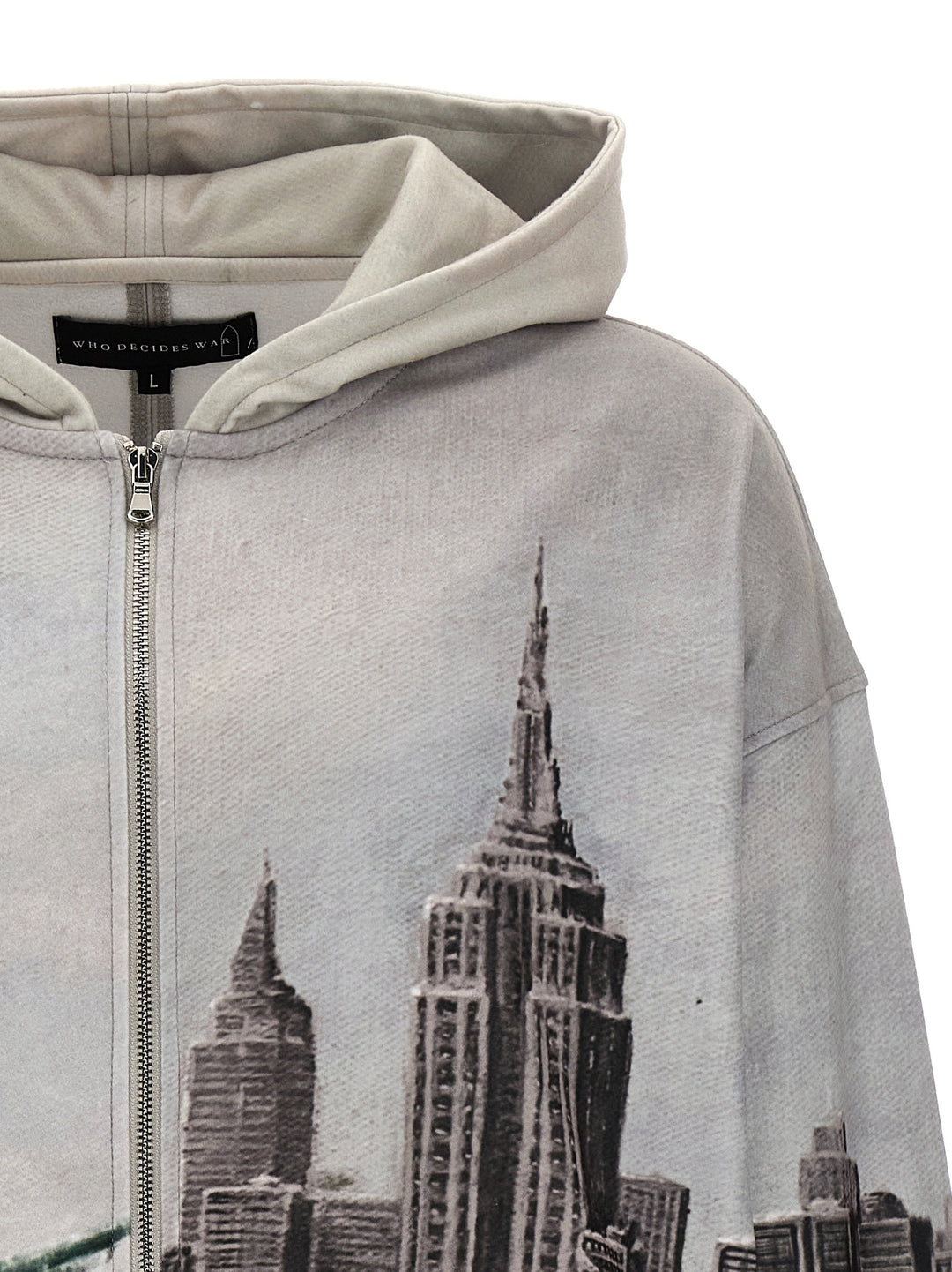 Angel Over The City Sweatshirt Gray