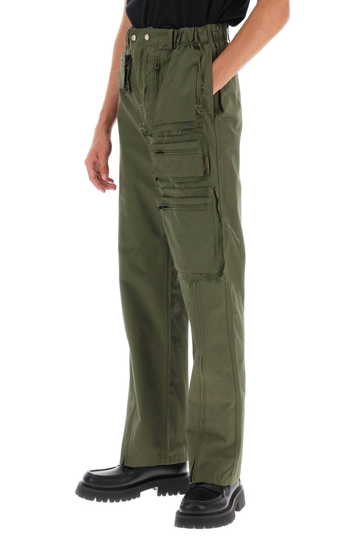 Cargo Pants With Raw Cut Details - Andersson Bell - Men