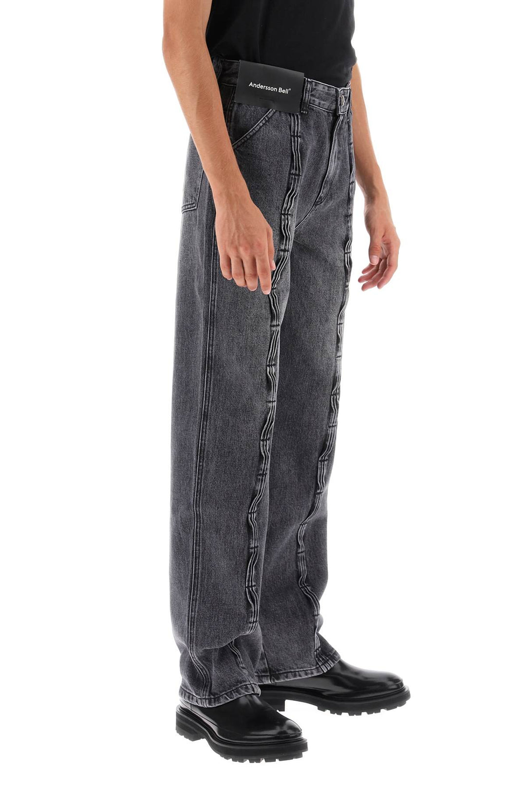 Wave Wide Leg Jeans - Andersson Bell - Men