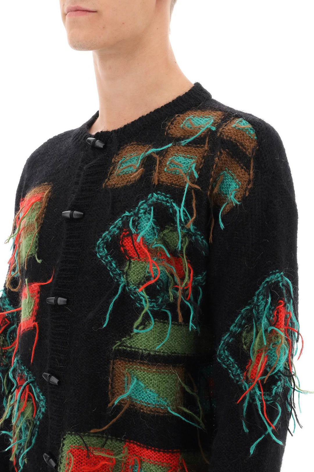 'Village' Intarsia Cardigan - Andersson Bell - Men