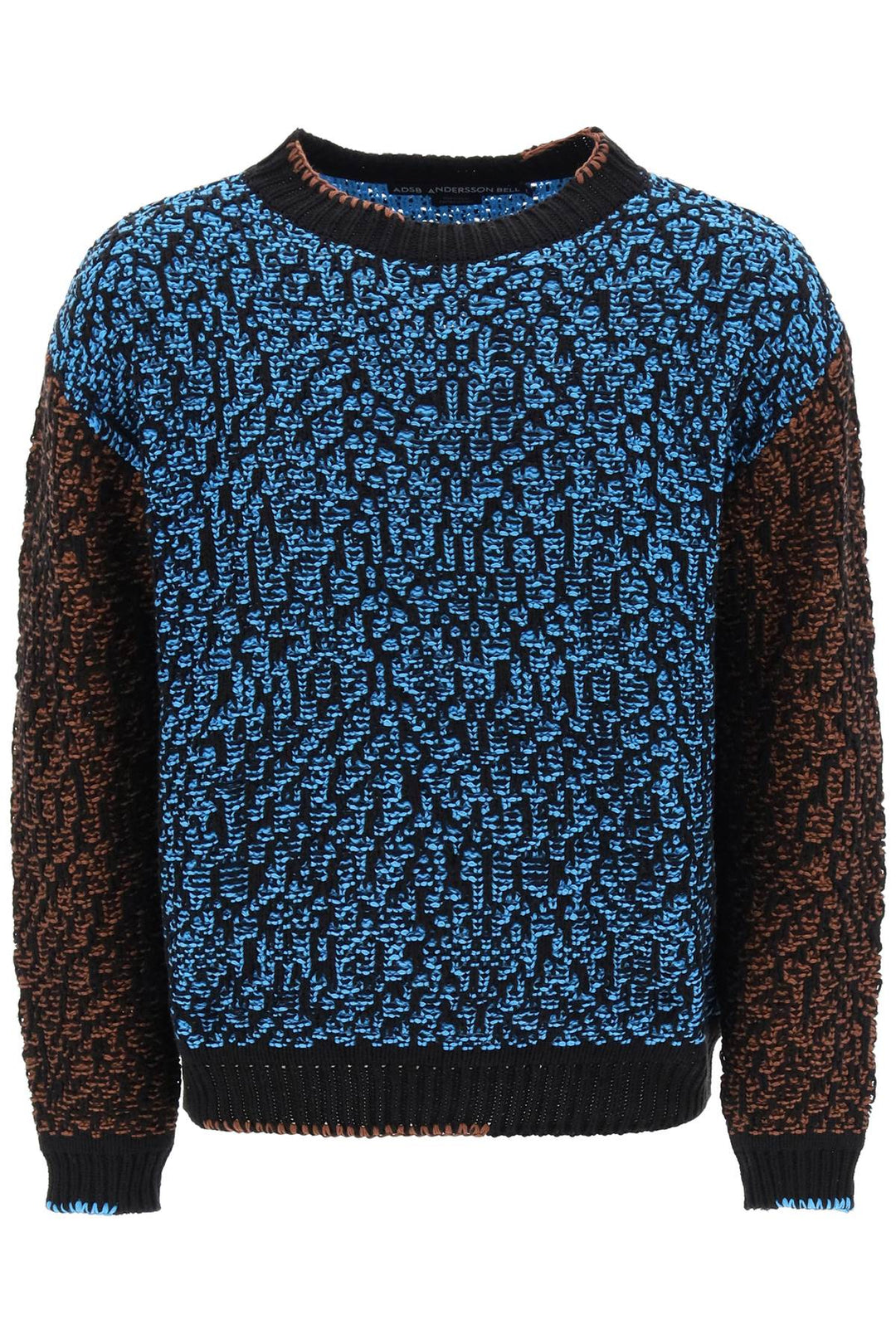 Multicolored Net Cotton Blend Sweater - Andersson Bell - Men