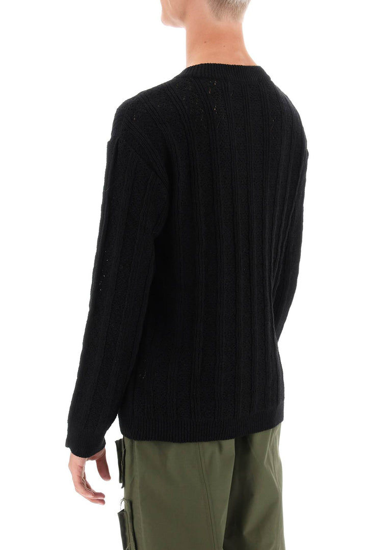 Dragon Pointelle Knit Sweater - Andersson Bell - Men