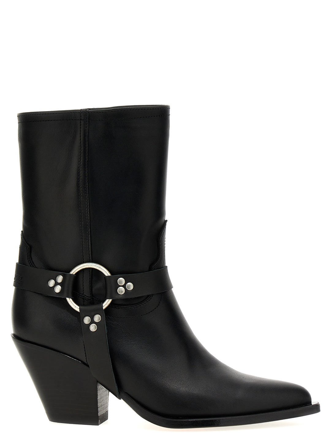 Atoka Belt Boots, Ankle Boots Black