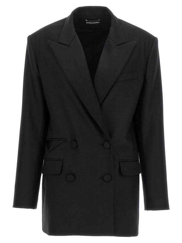 Tailored Tuxedo Blazer And Suits Black