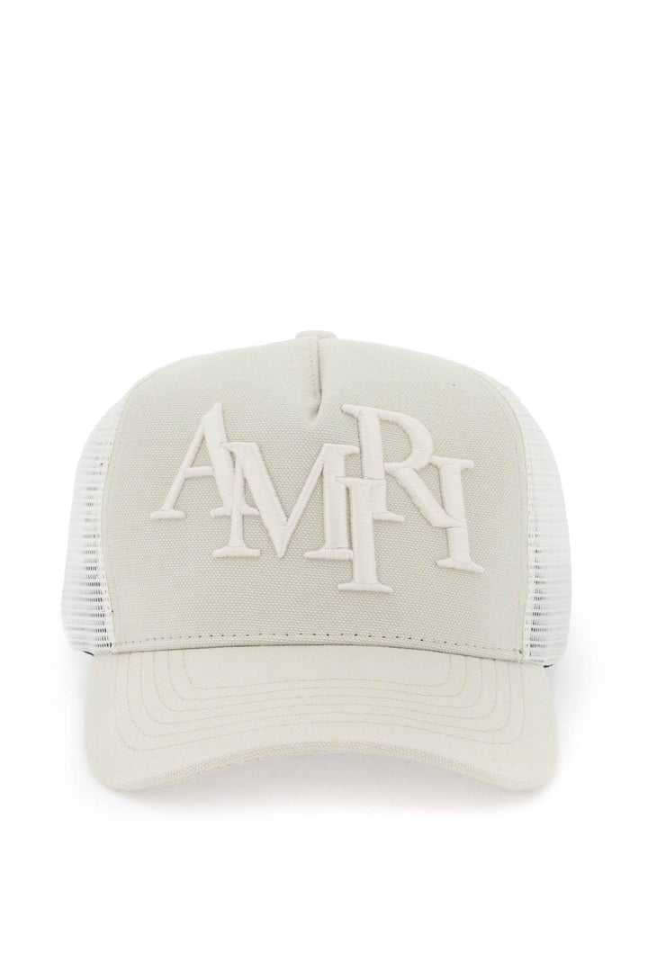 Trucker Hat With Staggered Logo - Amiri - Men