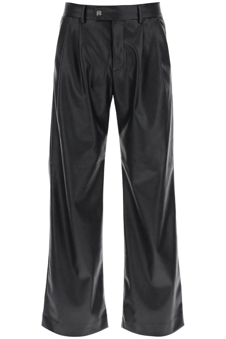 Faux Leather Wide Leg Pants - Amiri - Men