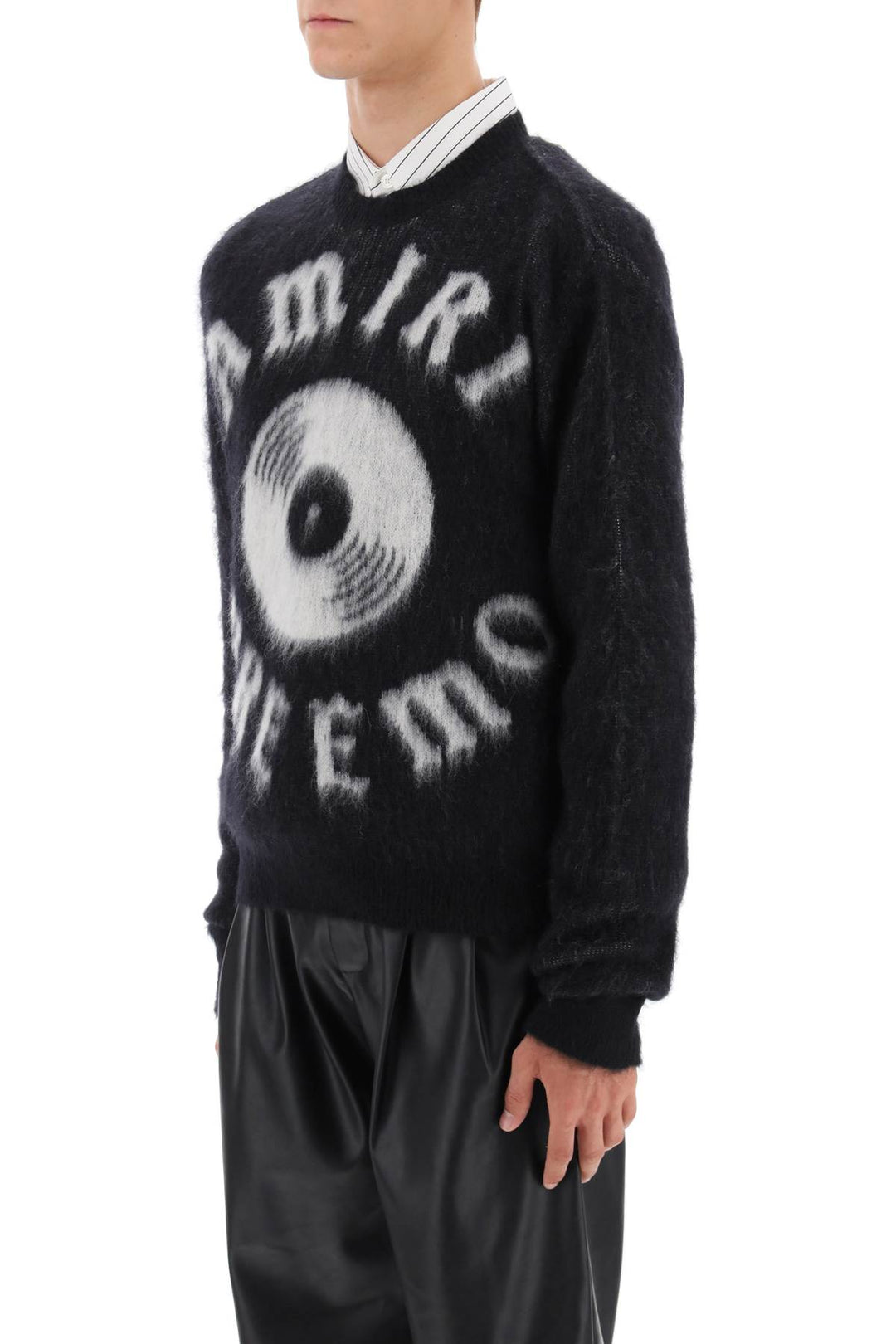 Premier Record Brushed Yarn Sweater - Amiri - Men