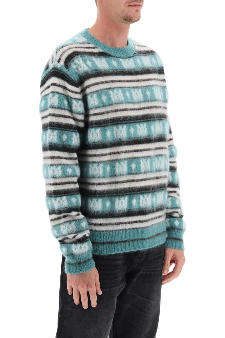 Alpaca And Mohair Sweater With Ma Motif - Amiri - Men