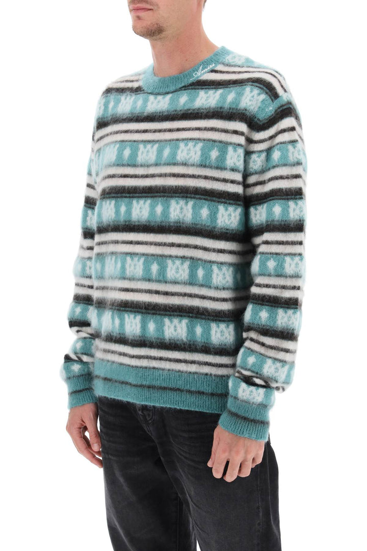 Alpaca And Mohair Sweater With Ma Motif - Amiri - Men