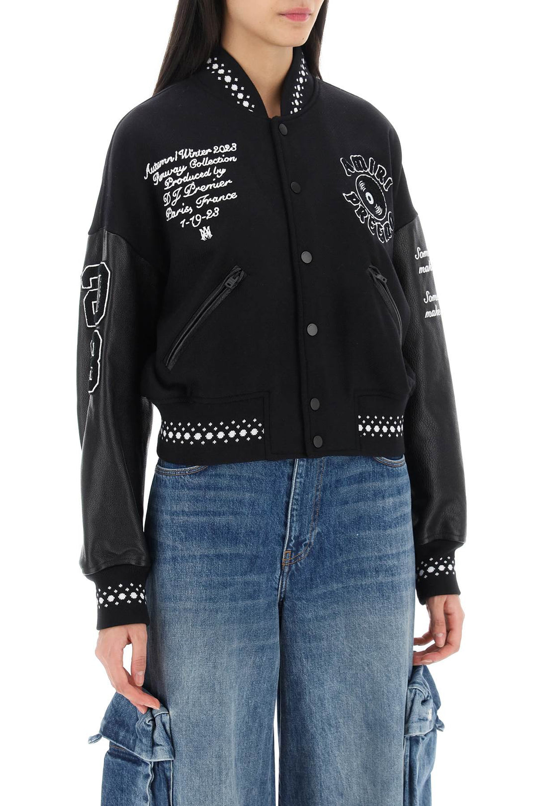 Premier Record Varsity Bomber Jacket - Amiri - Women