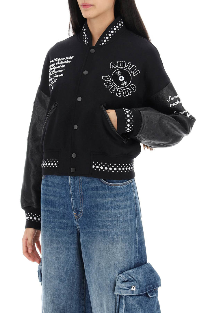 Premier Record Varsity Bomber Jacket - Amiri - Women